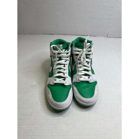 Nike Dunk High Retro Green & White Sneakers Mens Sz 11.5‎ main image 6